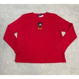 NWT Disney Mickey Mouse Gift Christmas Holiday Long Sleeve Shirt Size S